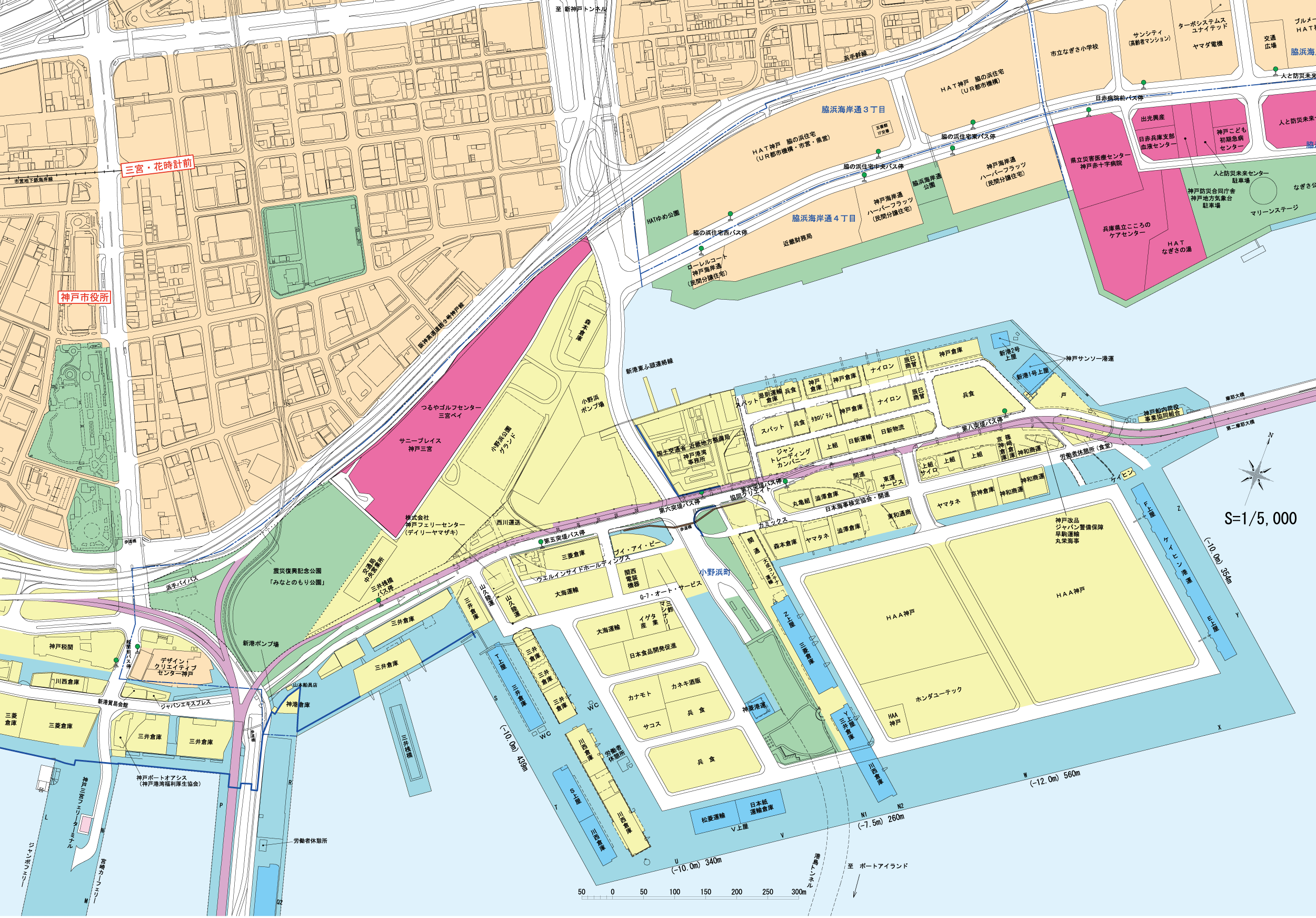 新港東ふ頭 区画図